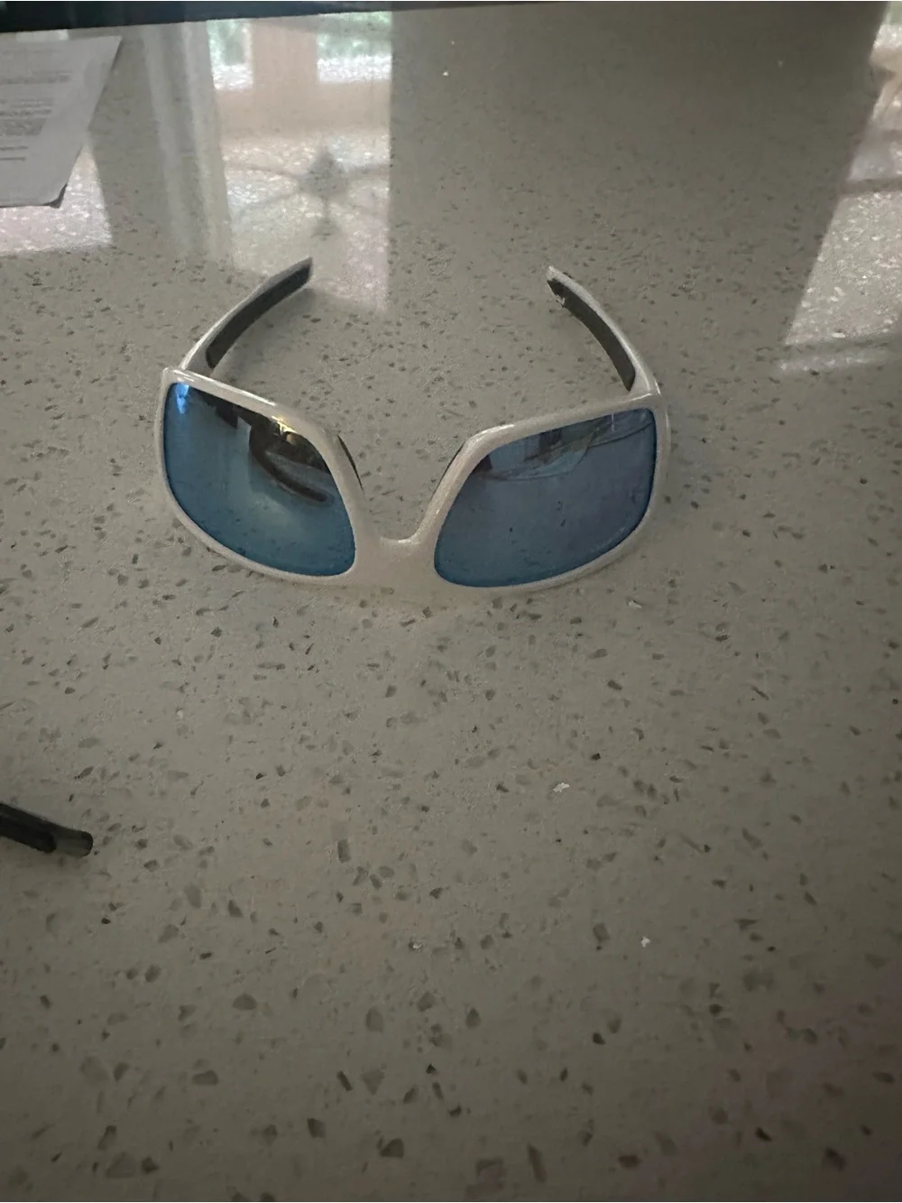 Oakley Turbine XS White Frame Blue Lens Kids Sunglasses